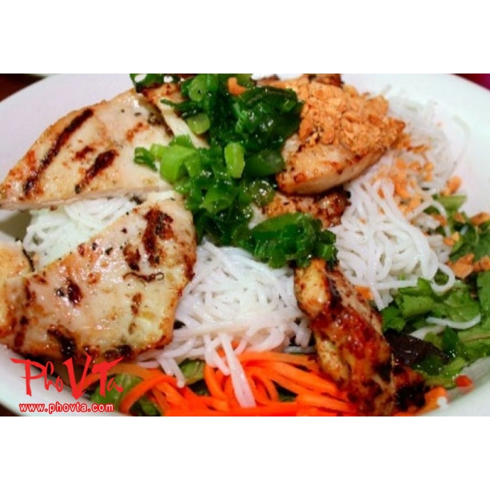 Bun Ga Nuong Vermicelli With Grilled Chicken